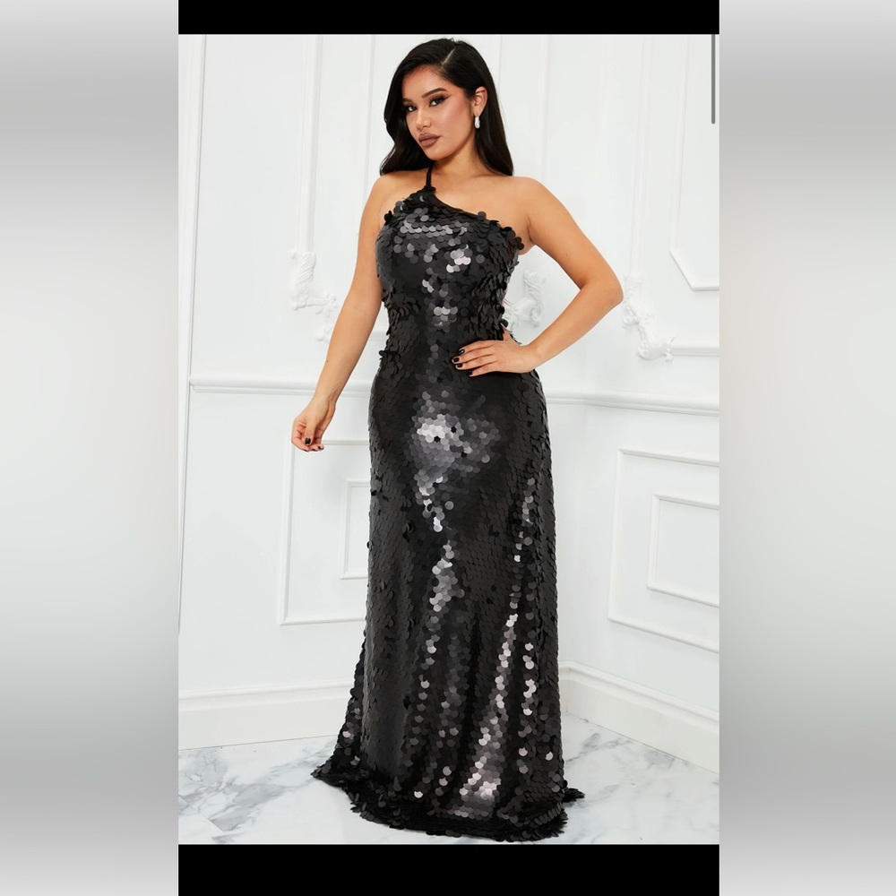 NovaLux Maxi Sequin Dress - XL